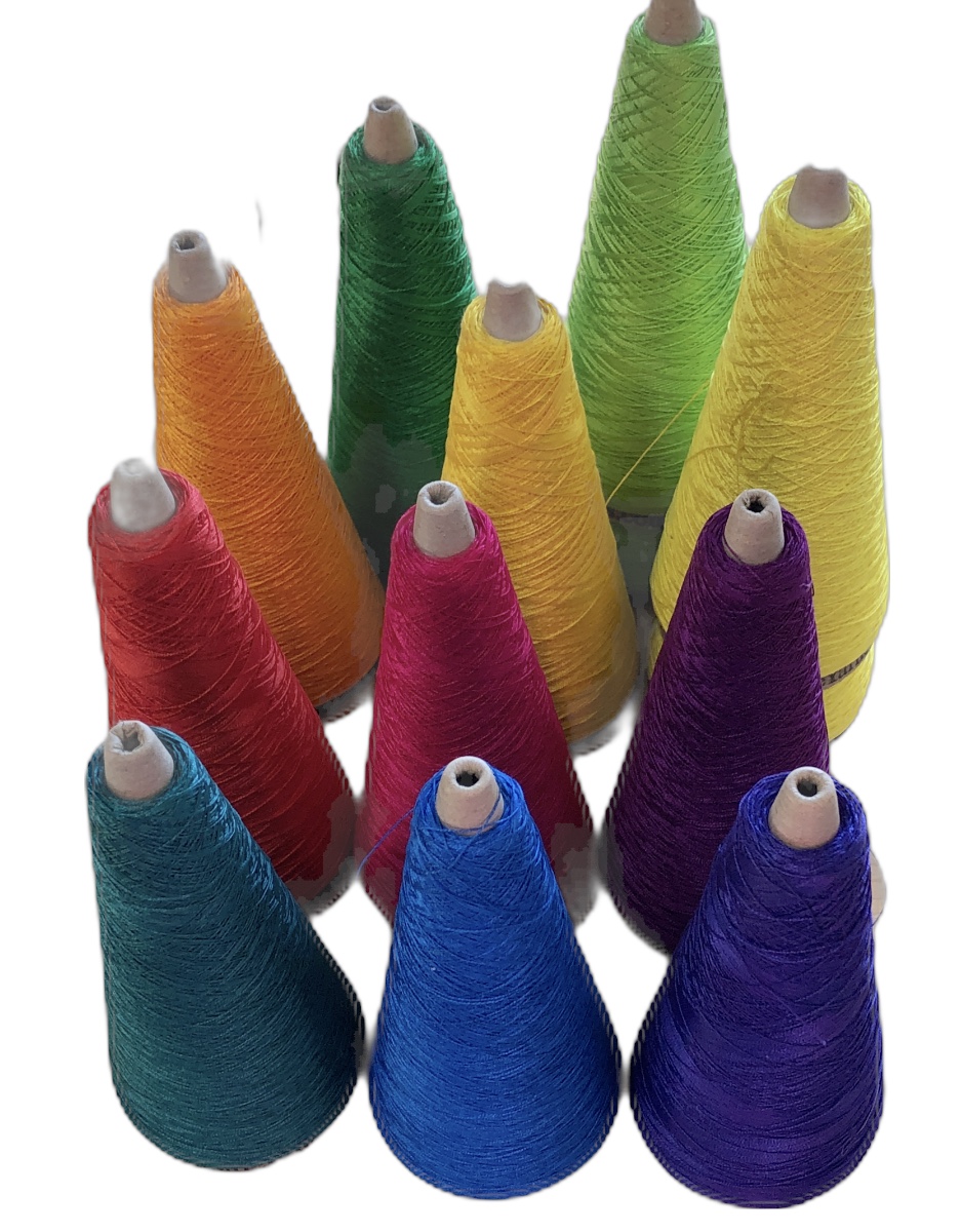 20/2 merc cotton - set of 13 cones, 11 colors